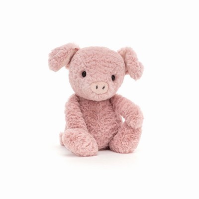 Jellycat Tumbletuft Pig Farmyard USA | 63709UBZR